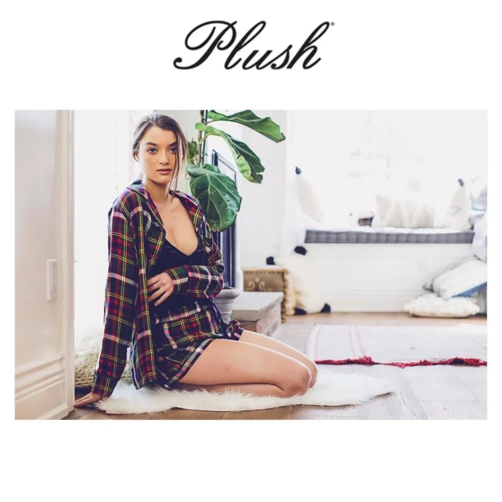 Plush Ultra Soft Plaid Pajama Set